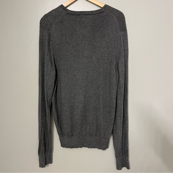 Banana Republic Luxury Blend Long Sleeve Gray Silk Cashmere Blend Sweater L - Picture 5 of 11